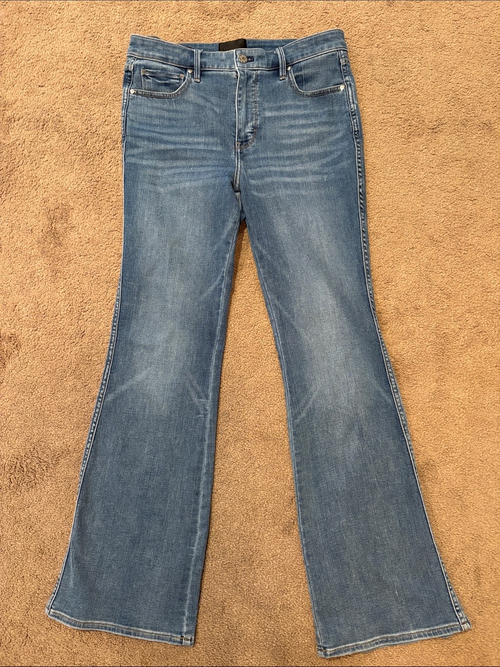 White House Black Market High Rise Skinny Flare Everyday Soft Jeans Size 8 S